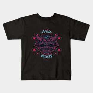 Skull Savage Society 1 Kids T-Shirt